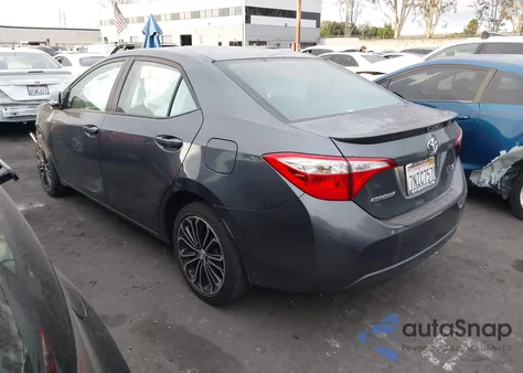 2015 Toyota Corolla S Plus из США, поврежденный, VIN 5YFBURHE9FP361579